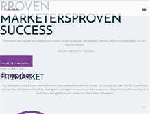 Tablet Screenshot of fit-2-market.com